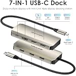 Laptop Docking Station, WAVLINK Triple 4K Docking Station with Dual HDMI, DP, 100W PD in, 3 USB-A2.0 for Wireless Device, Compatible with Dell/HP/Lenovo etc, Windows Systerm Computer Only