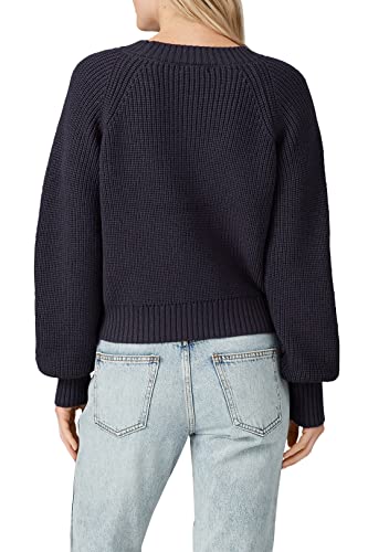 Image of VOX LUX Rent The Runway Pre-Loved Navy Slash Shoulder Sweater