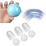 AOMGD 15 Set 30 Pieces 60mm DIY Bath Bomb Crafting Mold with 50 pcs 6 x 6 Inch Shrink Wrap...