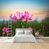Flor Papel Pintado 150 x 107 cm 3D Planta Mural de pared Fotomurales Tejido No Tejido Fuera De La Ventana Papel Tapiz Grande Murales Fotográfico Moderno Decoración de Paredes W-18
