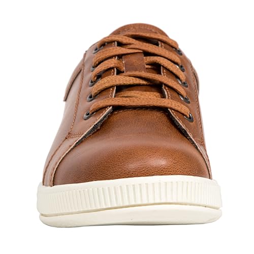 Deer Stags KN-HTC-DTCR-M-11-DRKTN/CRM-11MDMSLTTLKD Boys' Kane Dress Fashion Sneaker In Dark Tan / 11 Little Kid thumb #1