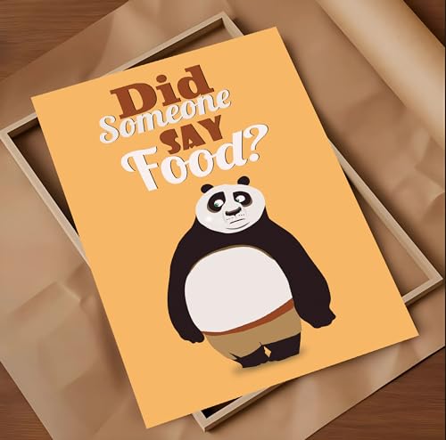 Image of Good Hope Food panda Poster For Room & Office (13 Inch X 19 Inch) Home wall Decoration Bedroom Living Gift Painting sticker wallpaper Boys Hostel