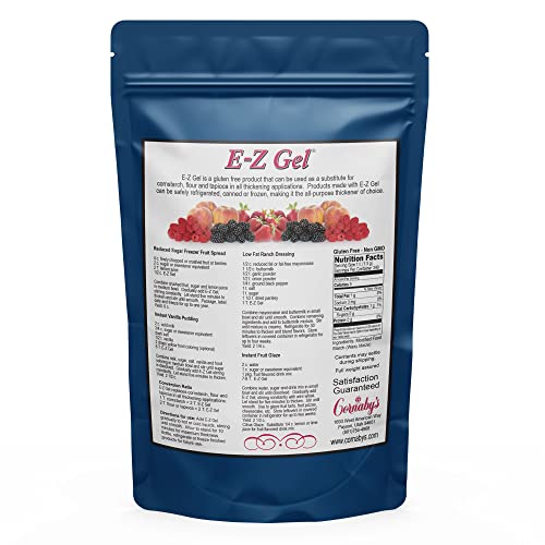 Cornaby's E-Z Gel Starter Kit: Includes Cookbook And A 16 Oz Pkg. Of Ez-Gel; Non-Gmo, All-Natural, Instant Food Starch Granules For Thickening Sauces, Soups, Gravy, Desserts, Salad Dressing And More! #TOP1