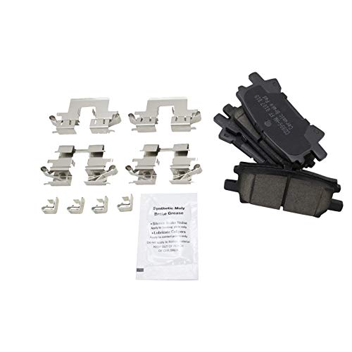 Image of TRQ Rear Brake Pad & Rotor Kit Compatible with 2004-2009 Lexus 2004-2007 Toyota