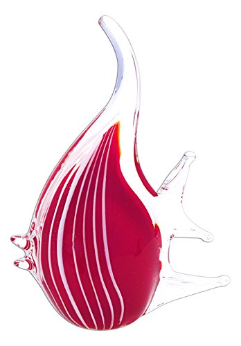 Anecdotal Aardvark Red Art Glass Angel Fish