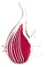 SPI Home Art Glass Red Angel Fish