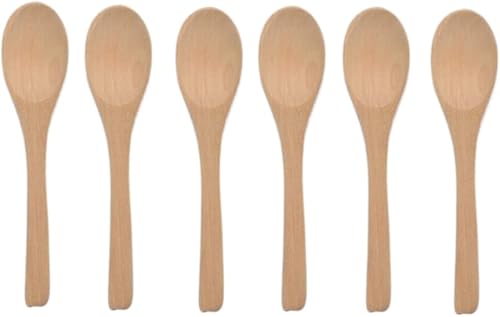 Miniatura 4 de Cuchara de madera pequeña hecha a mano, cucharadita de miel, condimento, café, té, azúcar, sal, mermelada, mostaza, helado, cucharas de bambú