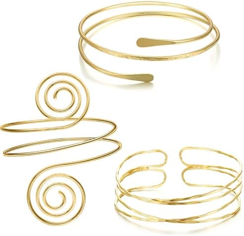 MAGIDOVE 3PCS Arm Cuffs for Women Arm Band Adjustable Armband Set