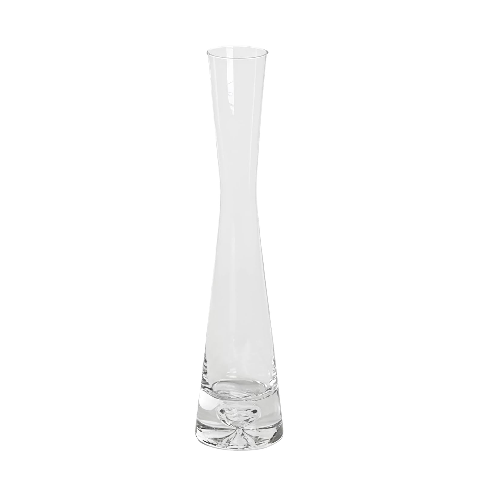 Vase en verre transparent de 20,3 cm pour décoration de table basse
