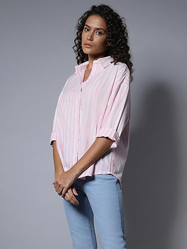 Image of HIGH Star Women's Cotton Boxy Fit HSWSHW23508 S2 Shirts