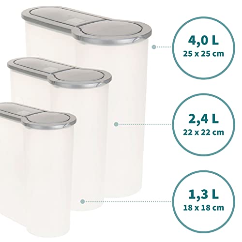 ToCi - Set di 3 contenitori per alimenti, in 3