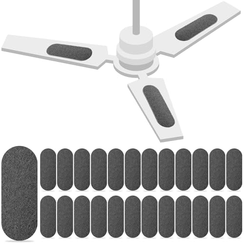 Image of Tuanse 25 Pack Ceiling Fan Filters for Blades, Activated Coconut Activated Zeolite Ceiling Fan Air Filter, Stick Air Filter Purifiers for Common Household Contaminants (Light Gray)