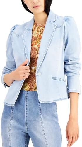 International Concepts Women's Puff-Sleeve Blazer