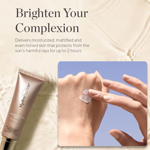 Hydropeptide Solar Defense Face Sunscreen, Spf 30 Broad Spectrum, Tinted Bb Cream, Moisturizing Antioxidant 1.7 Ounce #TOP2