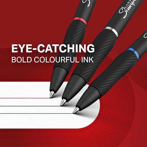 Bolígrafos Sharpie S-Gel Gel 3 unidades tinta negra, roja y azul miniatura 4