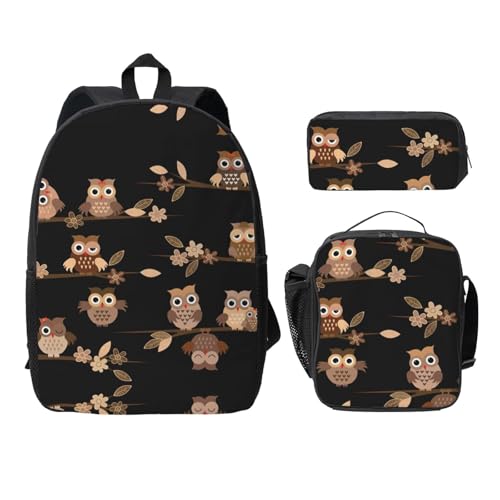 Sac à dos 3 pièces avec boîte repas pour les journées d'école et sorties
