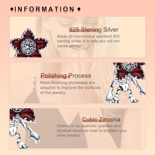 Image of S925 Sterling Silver Cartoon Anime Charms Pendant, Character Figures Dangle for Bracelet Necklace, Gifts for Mom Girlfriend Family, Valentine's Birthday Christmas Anniversary Jewelry