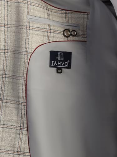 Image of TAHVO Tweed Blazer for Men - Formal & Casual Winter Wear Blazer