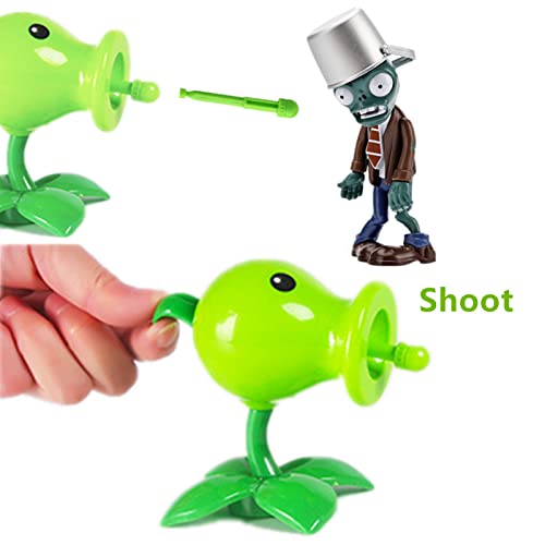 JHESAO 5 Pcs Plants Vs Zombies Toys Action Figures Pvz Toys Set 1 2 Series Great Gifts For Kids&Fans, Birthday&Christmas Party New