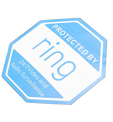 Self Adhesive Home Ring Doorbell Sticker Sign Video Security Camera Yard Sign Sticker Outdoor Entrance Wall Door Sign 10Cm X10Cm