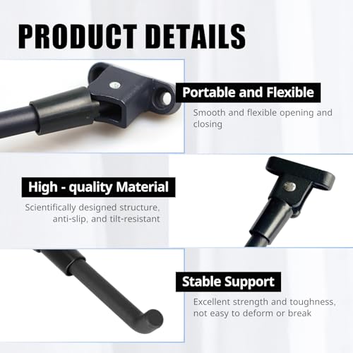 Uchwyt na hulajnogę elektryczną do Xiaomi M365, Pro, Pro 2, 1S, ze stopu aluminium, odporny na korozję, wytrzymały i stabilny, niezbędny element hulajnogi elektrycznej (