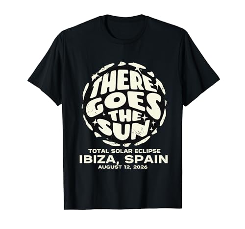 Ibiza Total Solar Eclipse Spanien 12. August 2026 Souvenir T-Shirt