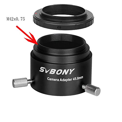 Svbony SV186 Adaptateur Appareil Photo Telescope Longue-Vue,Aluminium Adaptateur T2, Adaptateur Longue-Vue d'Anneau en T Compatible avec Nikon - Image 3