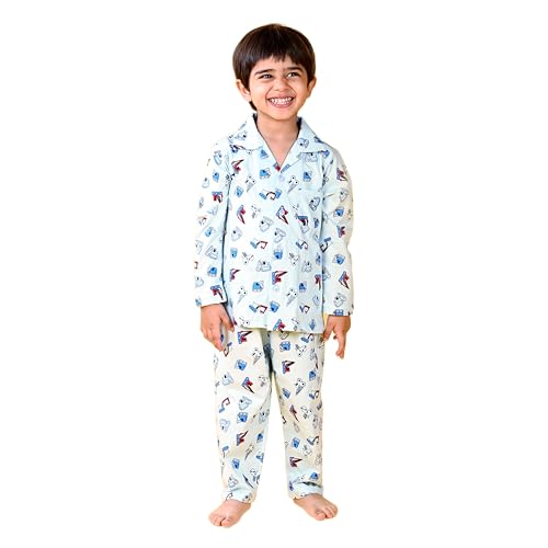 Image of Jam & Sugar Boys Cotton Printed Night Suit Set