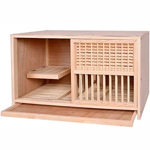 Cage à pigeons avec volets opaques et porte à ouverture facile