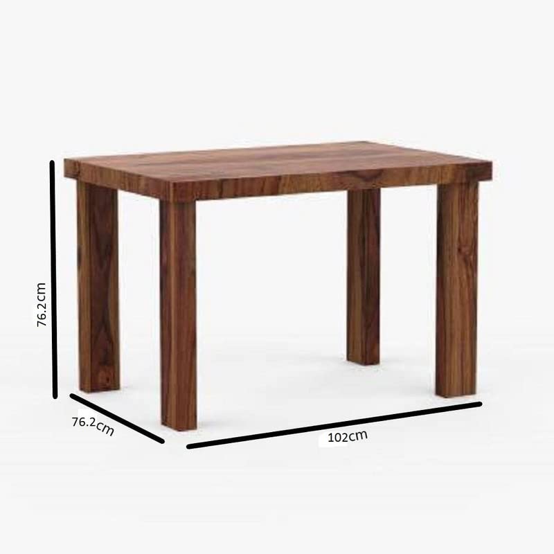 GM CRAFT Solid Sheesham Wood Two Seater Dining Set for Dining Room Restaurant Hotels Cafe, Wooden Dining Set, Sheesham Wood Dining Set,11 4