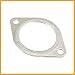 Partuto 2pcs Car Exhaust Pipe Flange Gasket Seal for BMW E60 E71 E82 E88 E90 2010-2013 18307553603 Replacement