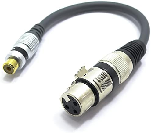 XLR Żeńśki na Gniazdo RCA Adapter VITALCO Przejście do Mikrofonu 3 Pin Audio Kabel