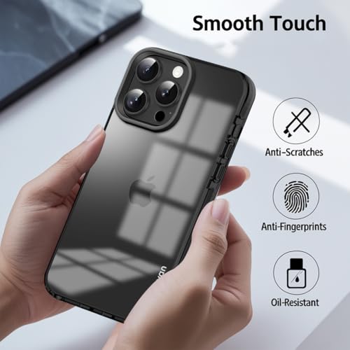Image of KARWAN Back Cover| iPhone 14 Pro Back Cover |Polycarbonate Material| Full Camera Protection |Perfectly Fit| Case for iPhone 14 Pro - Black