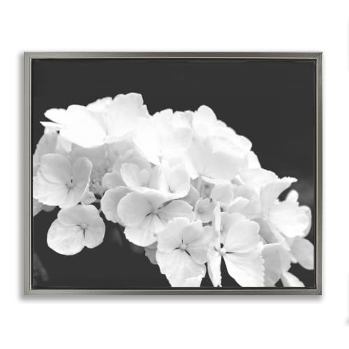 Delicate Hydrangea Botanical, 25 x 31 Inch Canvas in Floater Frame