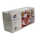  Duni 250 Zelltuch Servietten Weiß 40cm x 40cm