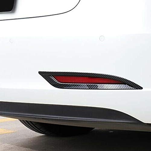 CoolKo Rear Taillights Fog Lamp Light Cover Trim Frame Exterior Decoration Compatible with Model 3 & Y [ 1 Pair - Black ] - Thumbnail 4