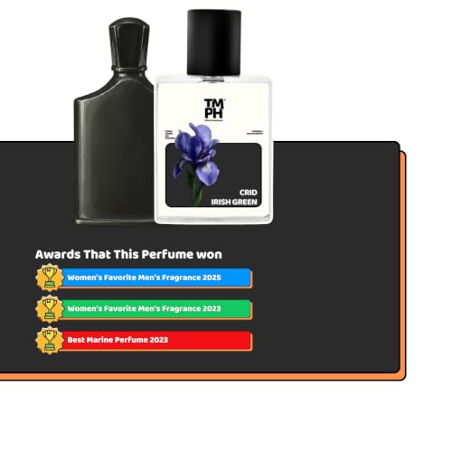 Image of TMPerfumehouseCRID irish green EDP for Men | Fresh, Green & Long Lasting Perfume Spray | Citrus, Ozonic & powdery Fragrance | Luxury Gift for Him | TMPH | 50ml