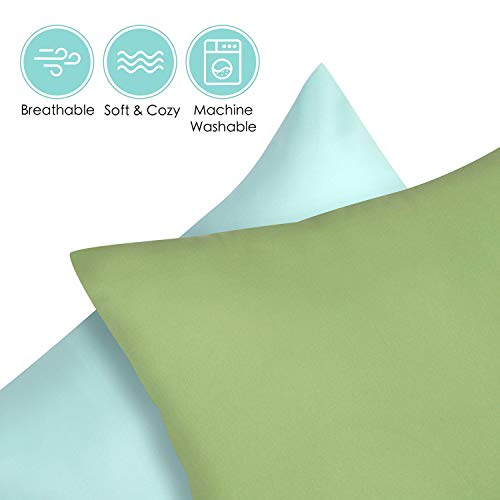Conjunto de 2 fronhas infantis de viagem da TILLYOU de 2, 14 x 20 - Serve para travesseiros de taman