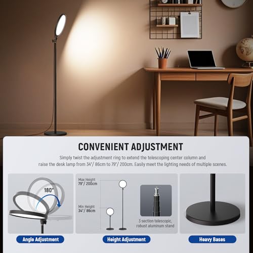 NEEWER Basics 12" 24W Large Ring Light with 68" Stand/Phone Holder/Remote for iPhone Video Recording Selfie Streaming Makeup Studio Photography, 3000K-6500K CRI98 Full Screen LED Panel Lighting, BR13 by NEEWER - Image 8