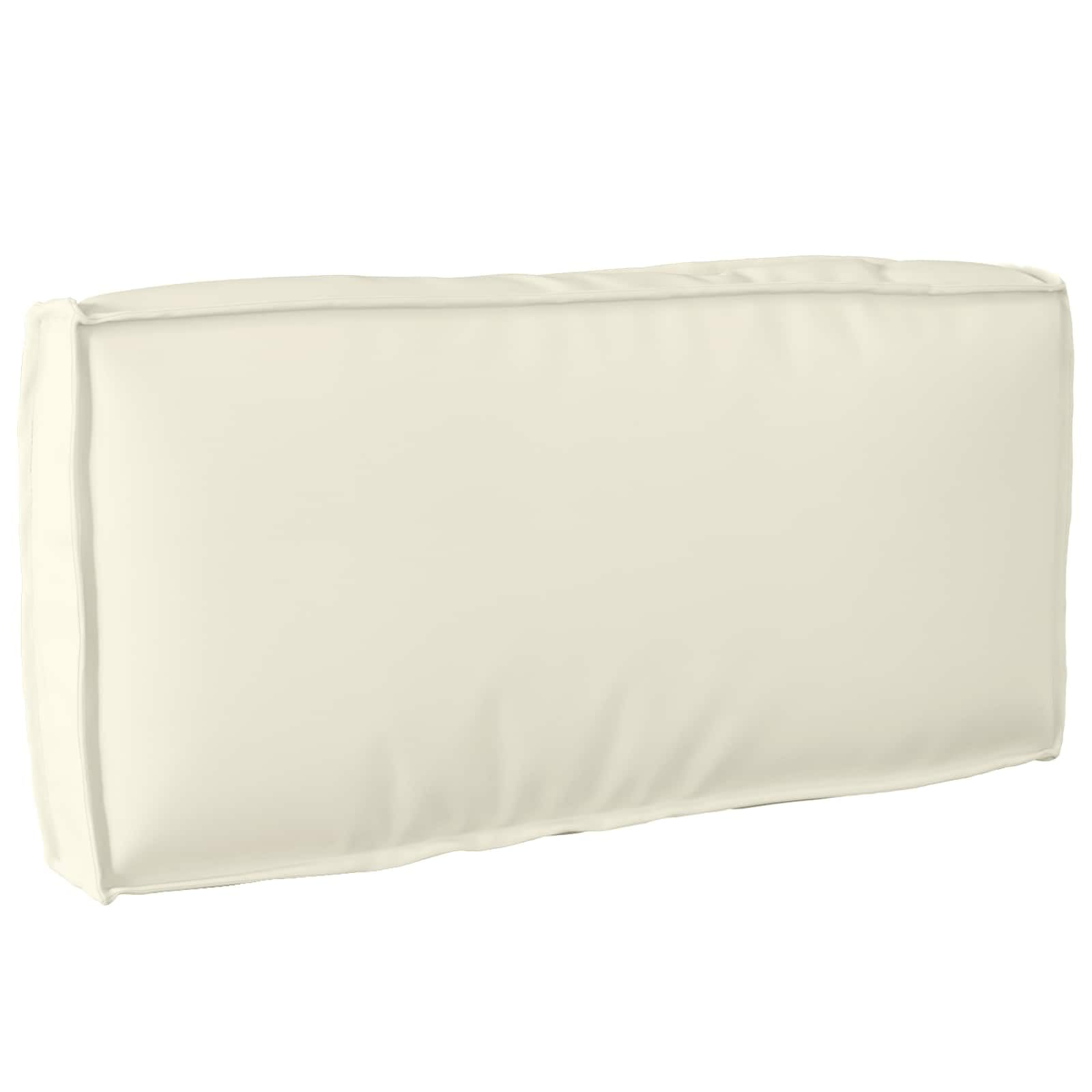 Coussin de palette pour dossier Crème 80x40x12 cm Tissu Oxford