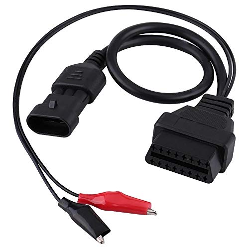 Vikenar Câble de Diagnostic,3 Broches à 16 Broches Connecteur Adaptateur OBD2 Câble de Diagnostic pour Alfa Lancia Cover