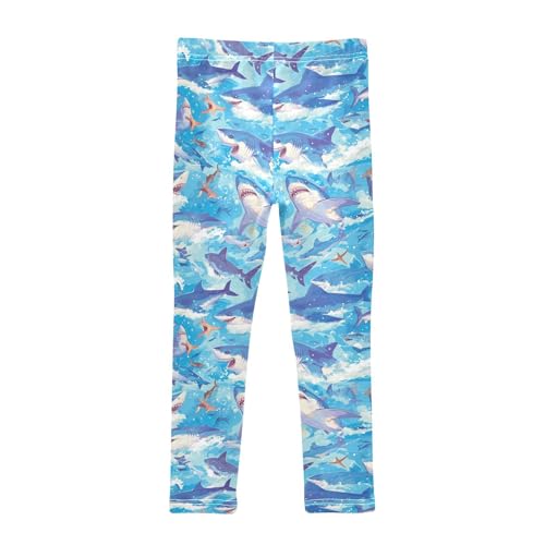 KLL Ocean Shark Masco Toddler Girls Legging Comfortable Full Length Sweatpants Sports2