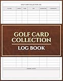 Golf Card Collection Log Book for Card Collectors