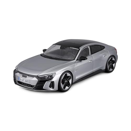 Bburago Audi RS e-tron GTA - Modellauto 1:18 Die-Cast Originalgetreues Sammlerauto Spielzeugauto mit beweglichen Türen, Motorhaube und Kofferraum, ab 3 Jahren (18-11050S)