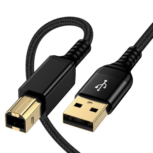 for HP Printer Cable 10FT High Speed USB Printer Cord for Canon Dell Epson