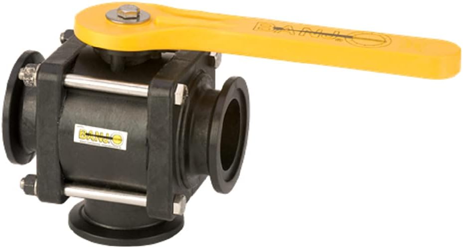 Banjo MV220BL 2" 3-Way Bottom Load, Full Port Manifold Valve, 2" Flanges