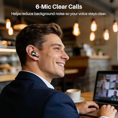 TOZO Hybrid Active Noise Cancelling Wireless Earbuds with 6 Mics AI Clear Call Ear Buds 68H Playtime with LED Display 32 Preset EQs via APP Bluetooth 5.3 IPX8 Waterproof in Ear Headphones - Image 6