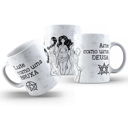 Caneca de Bruxa - Lute como uma Bruxa, Ame como uma Deusa - Esotérico e Místico