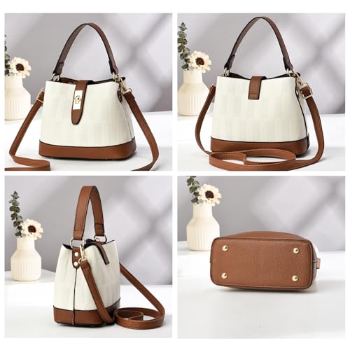 Bolso de hombro de cuero PU para mujer elegante miniatura 7