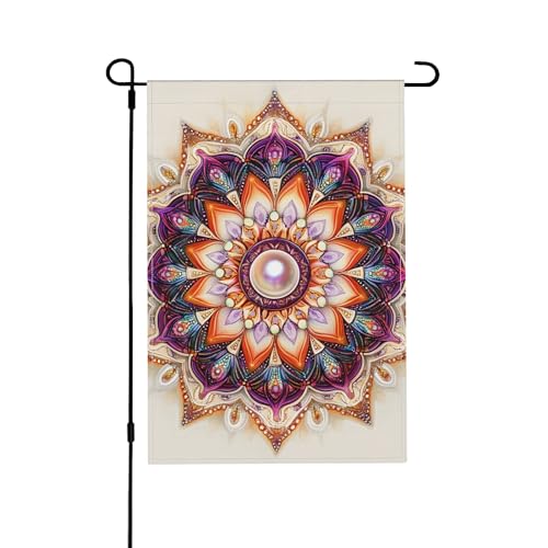 Boho Mandala Garden Flag 12 x 18 Inch Outdoor Yard Flag Decorative Garden Flags for Outside Seasonal Lawn Patio Porch Farmhouse Garden Home Decor,A-2830